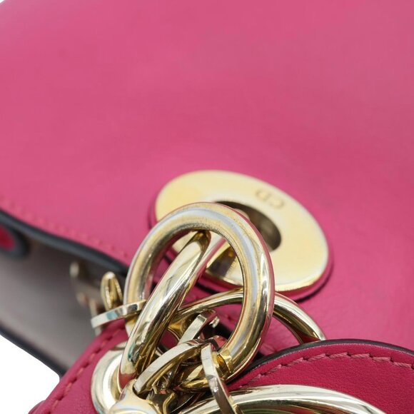 Christian Dior  Diorissimo Medium Calfskin Leather Tote Bag Fuchsia - Picture 11 of 15